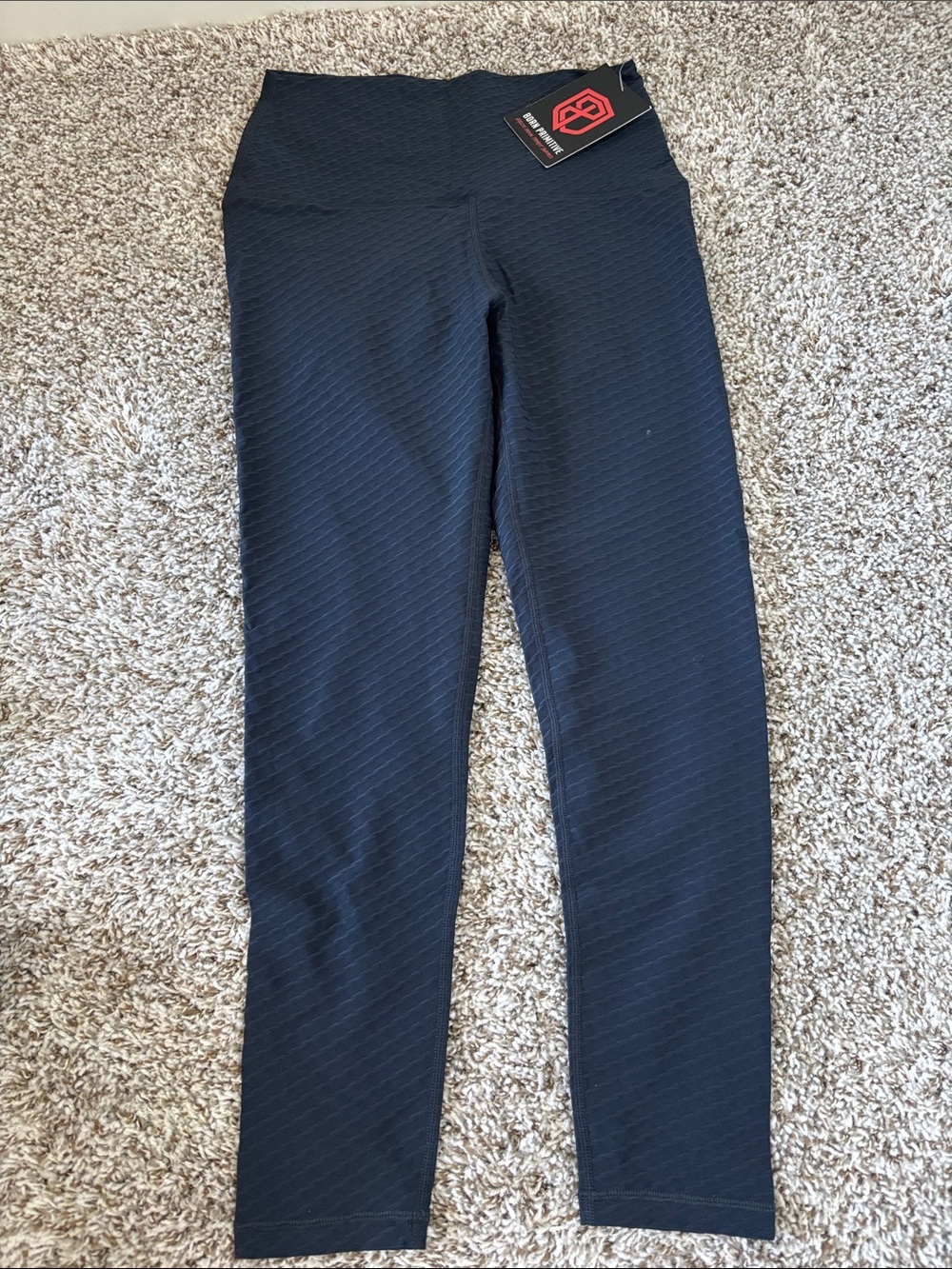NWT!! Born Primitive Navy Blue Textured Leggings